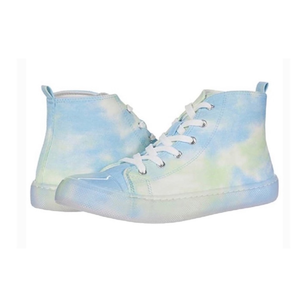 🆕 Rocket Dog Aiden tie dye blue multi high top lace up sneakers 7 7…